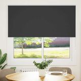 VidaXL Rolgordijn verduisterend 150x175 cm stofbreedte 146,6 cm zwart