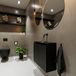 MONDIAZ TURE Toiletmeubel 60x23x50cm Solid Surface Zwart