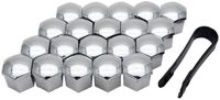 OEM Riloer Hexagonal Protection Caps, 20X 19mm, Silver