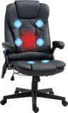 HOMCOM massage bureaustoel - hout - zwart