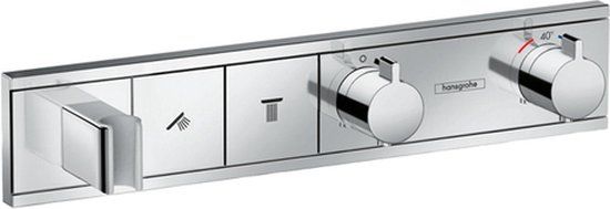 Hansgrohe RainSelect afbouwdeel voor inbouw douchekraan thermostatisch voor 2 functies met handdouchehouder 45.6x90cm chroom