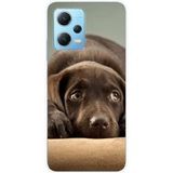 Xiaomi Siliconen hoesje compatibel met Xiaomi Redmi Note 12 5G, Xiaomi Poco X5 Brown Puppy