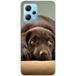 Xiaomi Siliconen hoesje compatibel met Xiaomi Redmi Note 12 5G, Xiaomi Poco X5 Brown Puppy