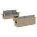 VidaXL 3219908 tuinbeubelset Licht Grijs