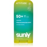 Attitude Sunly Attitude, Zonnecrème, - Minerale zonnebrandstick SPF 50 Sunly Stick 60 g (SPF 50, 60 g)
