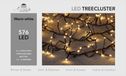 Anna's Collection Clusterverlichting - 576 LED - Warm Wit - 7.5 m - Zwart