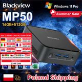 BLACKVIEW Mini-pc BLACKVIEW MP50, AMD Ryzen 5 3500U, Windows 11 Pro, 16 GB DDR4, 512 GB SSD, mini-computer, Wi-Fi 5.0