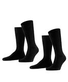 FALKE Heren Sokken Swing Multipack M So katoen eenkleurig 2 paar, Zwart Black 3000, 43-46