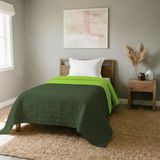 Deken ELEGANT Italian Bed Linnen sprei voor de zomer, 170 x 270 cm, groen