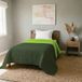 Deken ELEGANT Italian Bed Linnen sprei voor de zomer, 170 x 270 cm, groen