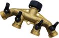 Allecto plus - Séparateur de tuyau d'arrosage en laiton robuste à 4 voies