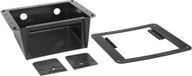 METRA 2-DIN bac de montage sous norme ISO (noir)