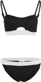 Fila 2-delig bandeau zwempak voor dames Sanming Zwart XL