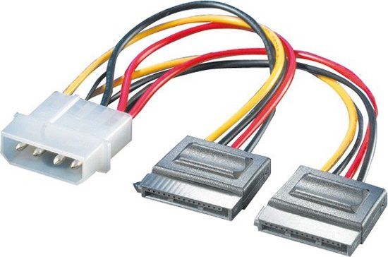 Roline Y-Adapterkabel 4 pol. HDD / 2x SATA