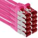 Netwerkkabel 1aTTack.de - 10x 1m CAT6 Patchkabels S/FTP PIMF Afgeschermde CAT.6 RJ45 Netwerkkabel Ethernetkabel DSL LAN Router Switch Modem Patchpaneel - magenta - 10 stuks