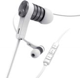 Hama In-ear headset Intense platte kabel wit
