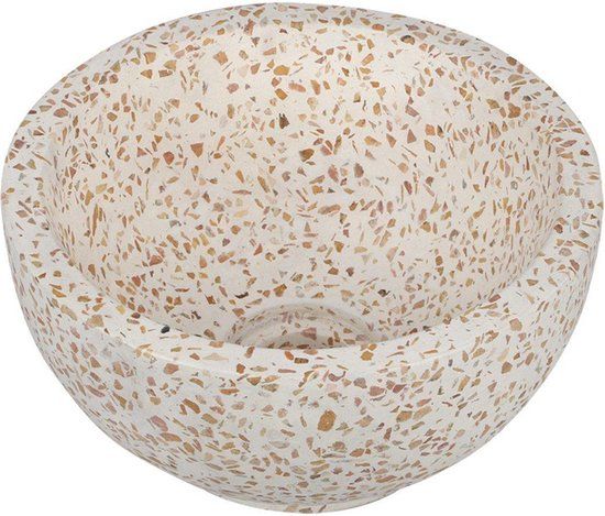 Differnz River waskom - 23x23x12cm - terrazzo beige