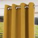 Soleil d'ocre, Gordijn met ogen, isolerend, 100% ondoorzichtig, 135 x 300 cm, eclips mosterd