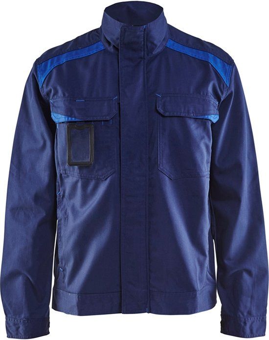 Blåkläder 4054-1210 Industriejack Ongevoerd Marineblauw/Korenblauw maat XXXL