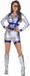 Wilbers & Wilbers Sexy Astronaut Catsuit Zilver Dames Maat XXL
