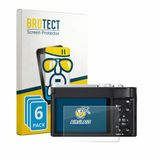 BROTECT Screenprotector 6 Stuks voor Panasonic Lumix DC-TZ99E-S Beschermglas transparant