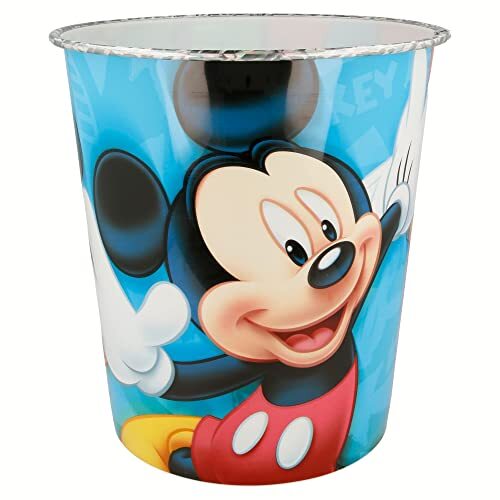 ToyJoy 2208 Micky Mouse en vrienden Dustbin Mickey 21x16,4x22,7cm, Multicolour