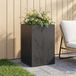 VidaXL Plantenbak zwart 50 x 50 x 75 cm koudgewalst staal