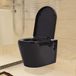 vidaXL Toilet suspendu céramique noir