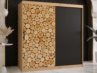 SOSNY Armoire 2 portes coulissantes 180 cm chêne artisan