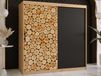 SOSNY Armoire 2 portes coulissantes 180 cm chêne artisan