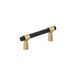 Amerock Mergence Cabinet Pull, Mat Zwart/Champagne Brons