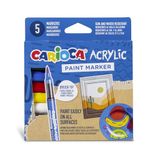 CARIOCA Markeerstiften, set acrylstiften, 5 markers