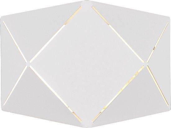 BES LED Trion Zanda LED Wandlamp - 6W - Warm Wit - Rond - Mat Wit - Aluminium