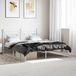 Maison Exclusive - Lit cadre avec tête de lit en métal blanc 160x200 cm