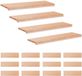 vidaXL Trapmatten 16 st Naturel 90 x 30 x 2 cm Massief beukenhout