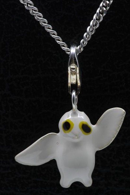 Zilveren Uil hanger én bedel zilver unisex 25 cm