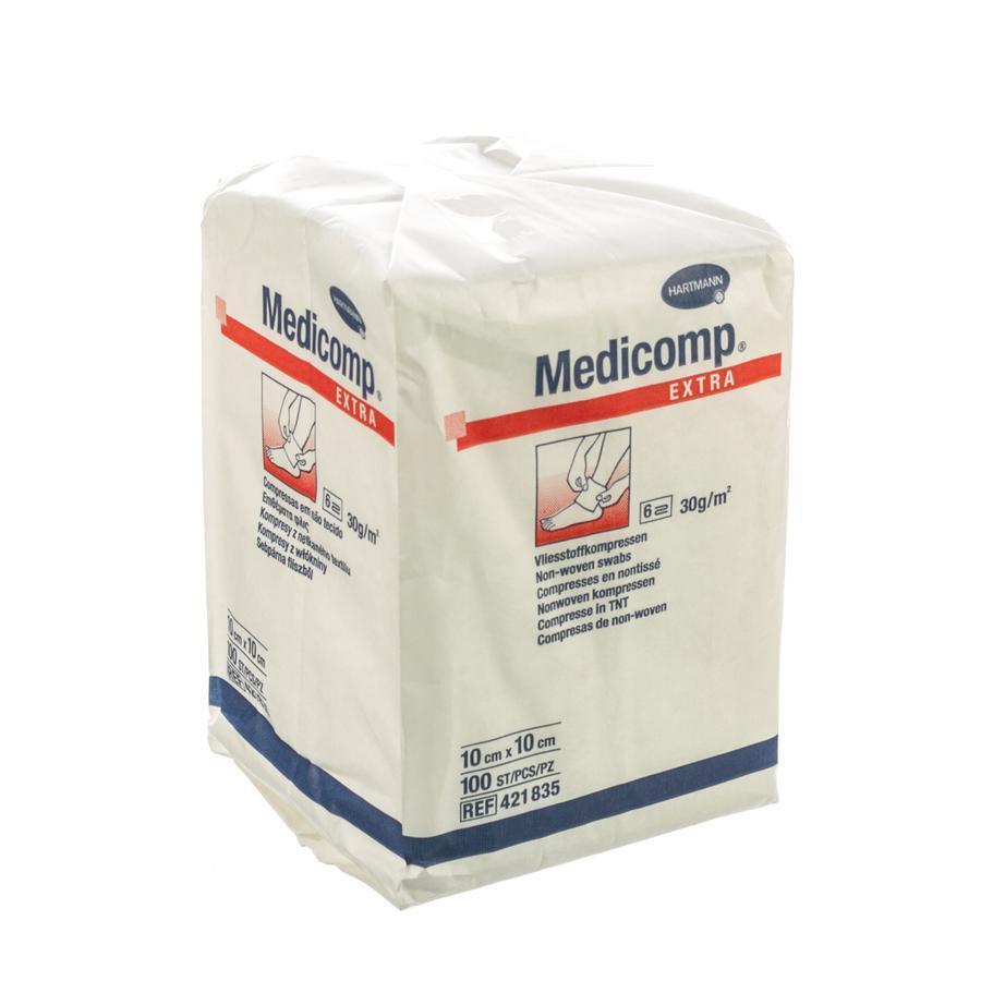 Medicomp kompressen 10 x 10 cm 6 L 100 stuks