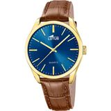 Lotus - 19067/2 - Polshorloge - Unisex - Bruin/Blauw