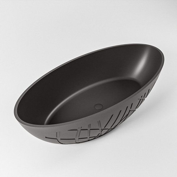 Mondiaz HOLM Vrijstaand Bad - 180x85cm - Dark grey