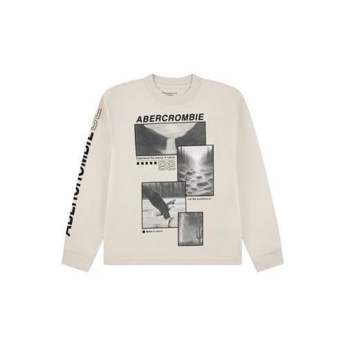 Abercrombie & Fitch longsleeve met print - beige
