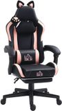 Homcom Gamingstoel Kunstleer Zwart