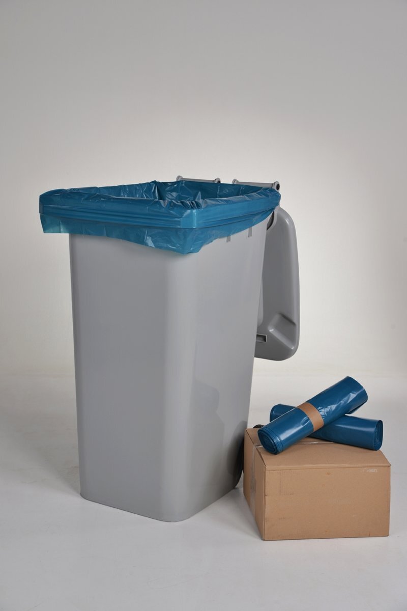 Knapzak Containerzak blauw - 240 liter - blauw - 100 zakken