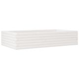 VidaXL Plantenbak 110x60x23 cm Grenenhout Wit