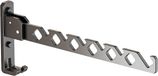 ZABEES Opvouwbare kledinghanger, kapstok, kledinghanger van aluminiumlegering, haak, wandhanger, wandhaak, gebruikt voor het ophangen van kleding op balkons, in badkamers en in gangen (zwart)