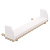 babybay Verlengingszijde beige gelakt incl. matrasaanvulling wit geschikt voor model origineel en midi