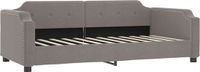 vidaXL Slaapbank Stof Taupe 90x200 cm