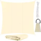 Gardlov Beige Zonneschermzeil 3.6x3.6m - Waterafstotend, UV-bescherming, Polyester