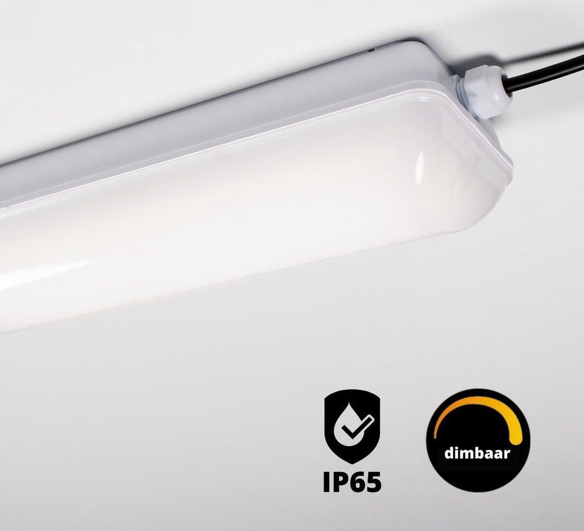 Proventa Dimbare LED TL Armatuur voor vochtige buitenruimtes - IP65 - 35 cm - Wit
