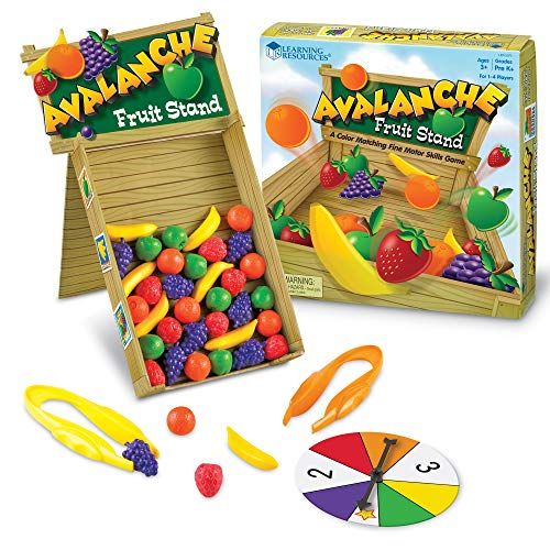 Learning Resources LER 5070 Lawine Fruit Stand Kleur & Fine Motor Skills Spel, Meerkleurig