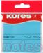 Kores Zelfklevende memoblaadjes 'NEON', 75 x 75 mm, blanco, neonblauw